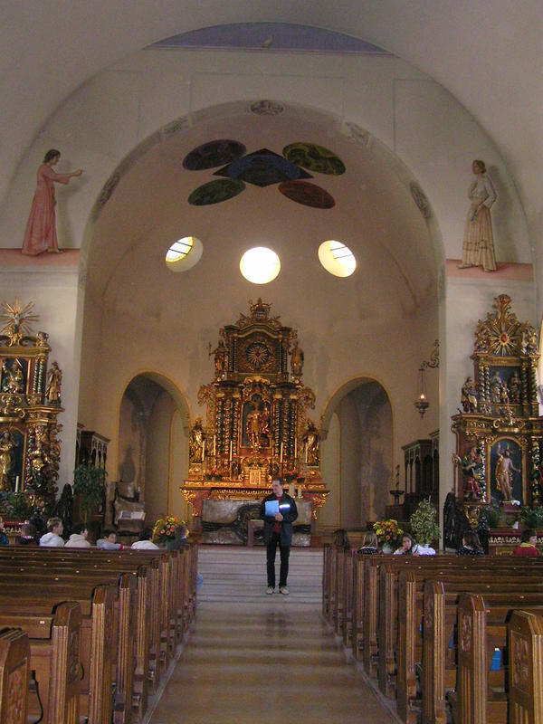 0275 Zermatt - kostel St. Mauritius (sv. Mořice), interiér.JPG