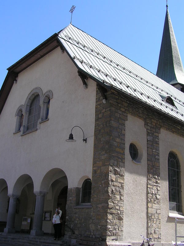 0283 Zermatt - kostel St. Mauritius (sv. Mořice).JPG