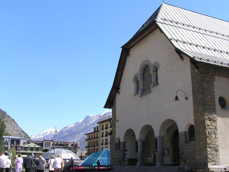 0284 Zermatt - kostel St. Mauritius (sv. Mořice).JPG